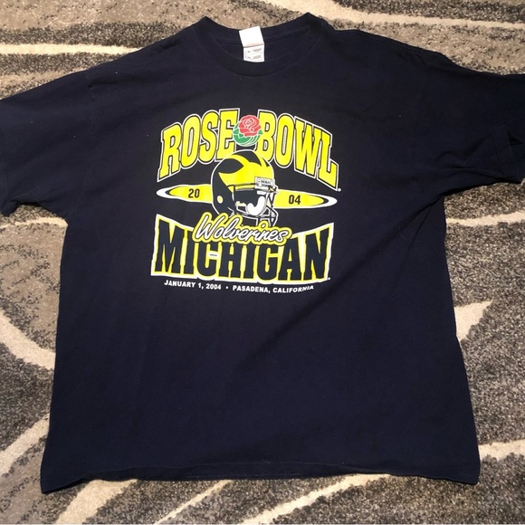 Michigan wolverines 2004 rose bowl t shirt sz xxl - Picture 1 of 2